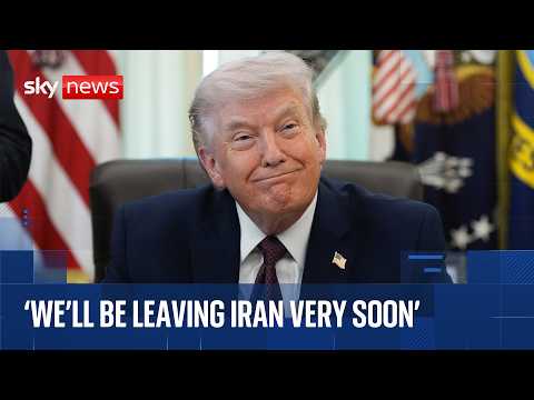 Trump says US will leave Iran in 'two or three weeks'