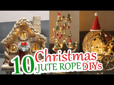 Budget Jute Christmas decor / 10 low-cost Christmas decor ideas