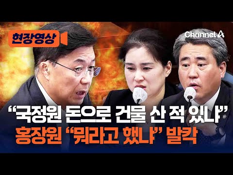 "국정원 돈으로 건물 산 적 있냐" 홍장원 "뭐라고 했냐!" 법정 발칵 [현장영상] / 채널A