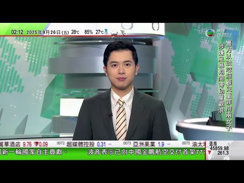 無綫TVB 0200新聞報道｜特朗普據報將簽行政命令 公布TikTok賣盤協議｜特朗普聯大會議遇連番機件故障 當局正調查是否有人故意所為｜科學家發現海洋酸化超出生物存活臨界點 將影響糧食安全及氣候穩定