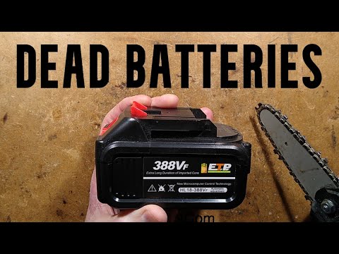 Dead batteries - with odd charging circuitry