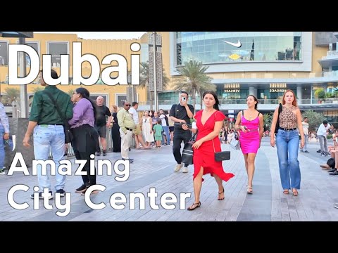 Dubai [4K] Amazing City Center, Dubai Mall Walking Tour 🇦🇪