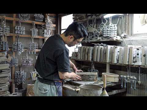 The Beautiful Craftsmanship of Creating a Brass Penguin with Traditional Sand Casting.