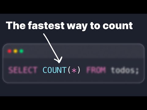 Stop using COUNT(id) to count rows