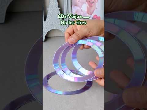 Magnífica Transformación de Viejos CDs.  #reciclaje #crea #crafts #ideashogar