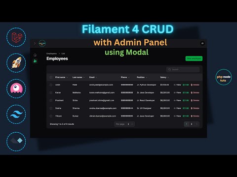😮Complete Filament 4 CRUD with Modal Form in Laravel 12 Admin Panel | Step-by-Step Tutorial
