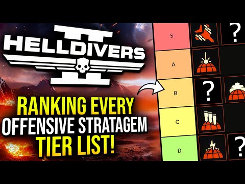 Helldivers 2 - Ranking Every Red Offensive Stratagem (Updated Tier List)