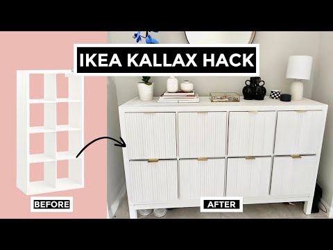 IKEA KALLAX HACK TRANSFORMATION - EASY DIY SIDEBOARD TO ELEVATE YOUR SPACE