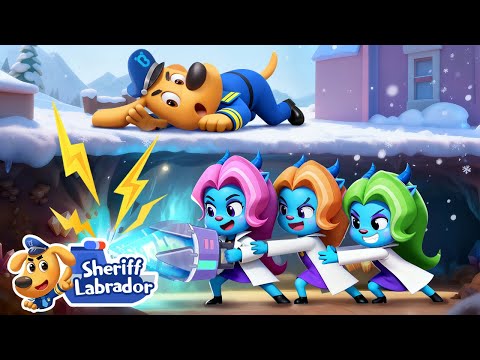 Mysterious Vibration | π WaterCity Mystery | Kids Cartoon | Safety Rules | Sheriff Labrador