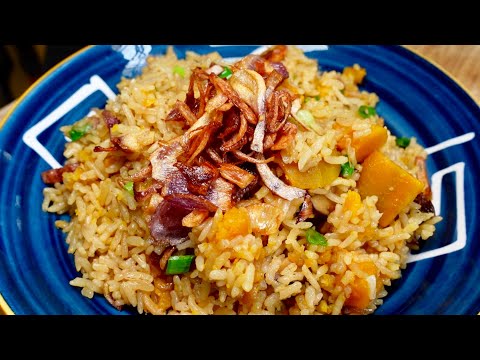 好吃又简单的南瓜饭😋香香甜甜的！营养丰富，口感香软🎃Delicious and simple pumpkin rice😋 fragrant and sweet! Rich in nutrition