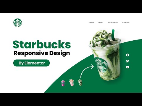 Starbucks Elementor Landing Page Website Design | WordPress Elementor Pro Tutorial 2022