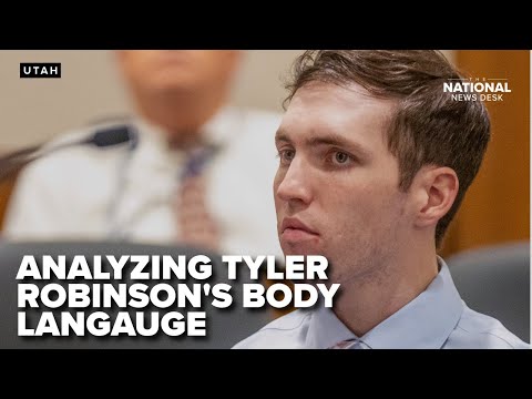 Body language analysis expert on Tyler Robinson