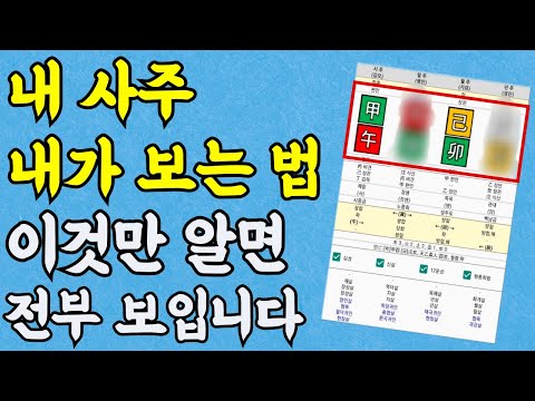왕초보도 가능한 내 사주 내가 보기ㅣ천간편ㅣ일간별 장단점 및 특징ㅣ 사주팔자 보는 법, 내사주보는법