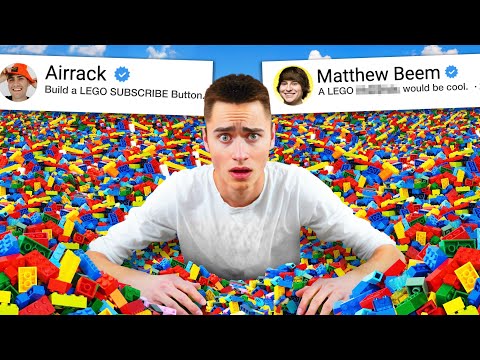 Building whatever YouTubers tell me, out of LEGO!!