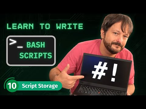 How To Write Bash Scripts In Linux - Complete Guide (Part 10 - Storing Scripts)