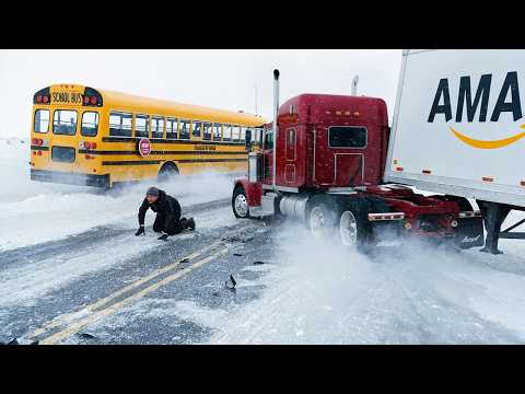 Icy Road Madness Caught on Camera