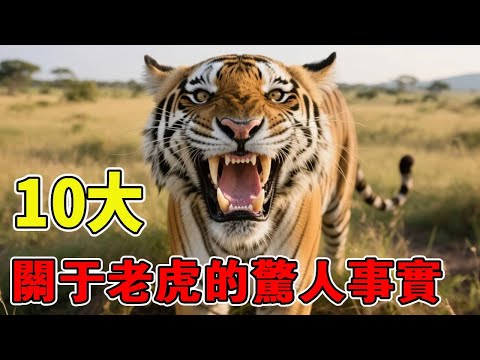 關於老虎的10大驚人事實！ 從1噸咬合力到隱形條紋：老虎的生存密碼，人類根本模仿不來！#動物世界 #老虎 #大貓