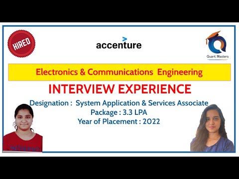 Accenture Interview Experience - 2022 | Designation: System Application & Service Associate