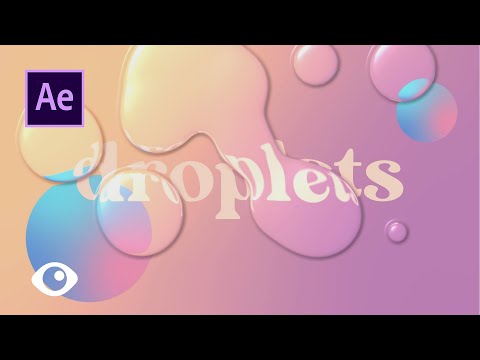 Liquid Droplets on Adobe After Effects Tutorial