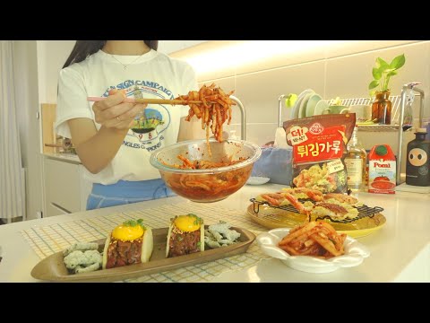 Costco Haul & Hosting a Meal, One-Day Sewing Class (Intermediate), Yukhoe Sandwich with Pears