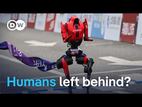 China: Humanoid robots leave humans behind on the racetrack | DW News