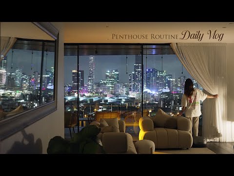 5AM Penthouse Routine | Slow Daily Vlog, Dog Treats & Cleaning Day