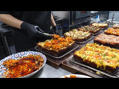 Pizza with various delicious toppings