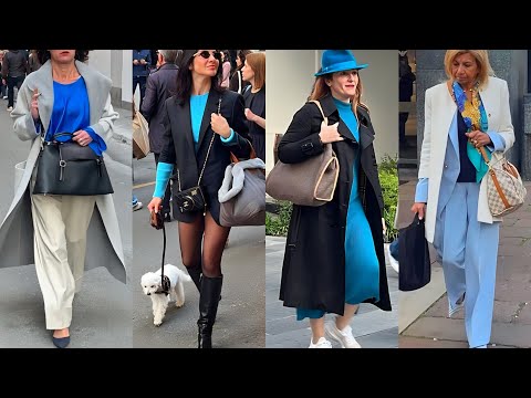 EXCLUSIVE SPRING LOOKS BY ITALIAN STREET FASHION | MILAN TRENDY OUTERWEAR | CHICEST SHOPPING STYLE