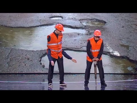 Как ремонтируют дороги в Украине? Скандал вокруг ямы, Как выехать из длинной пробки? | Дизель cтудио