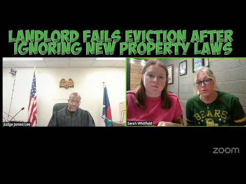 Property Managers Try To Evict Tenant But Forget To Read The New Law!