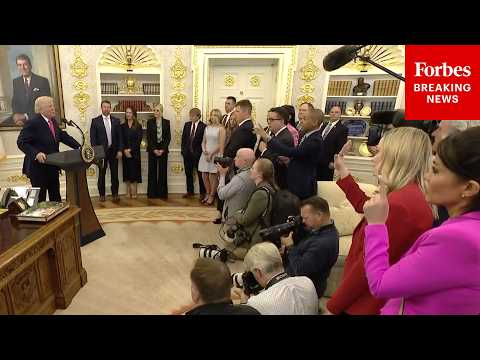 BREAKING NEWS: Trump Takes Questions About Iran War, DHS Shutdown At Mullin Swearing-In