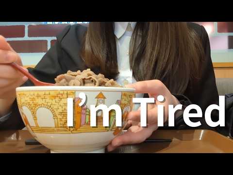 Working on My Day Off 🇯🇵 | Low Income Japanese Work Life | Alone & Beef Bowl