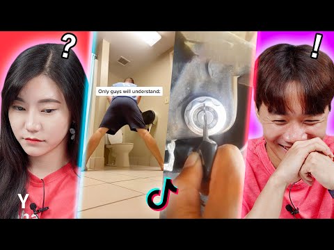 Korean Guy&Girl React To TikTok ‘Only BOYS Will Understand’ | Y