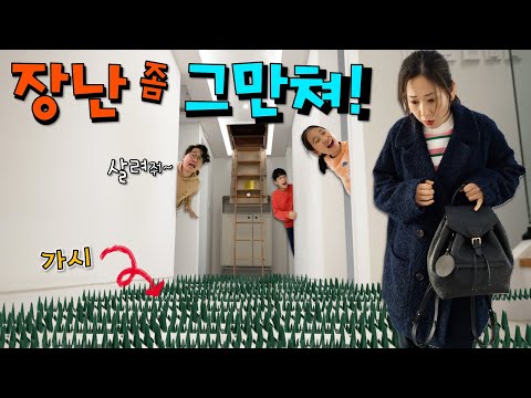 집안을 가시밭길로 만들어 버렸다 !! 집에 들어갈 수도 나갈 수도 없어요…