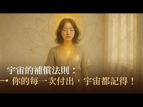 宇宙的补偿法则：你的每一次付出，宇宙都记得！  补偿法则如何转化成灵魂力量与显化丰盛？