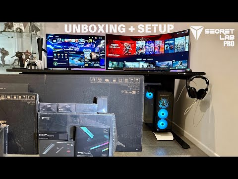 Secretlab Magnus Pro XL Unboxing & Full Setup – Best Gaming Desk 2025! @THESMGFIRE