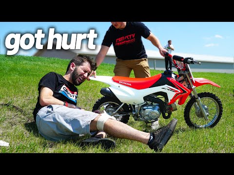 Friend Crashes My New Pit Bike