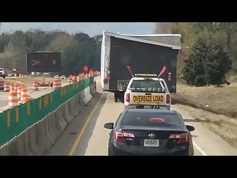 Дальнобой США. Hегaбарит с сопровождением.