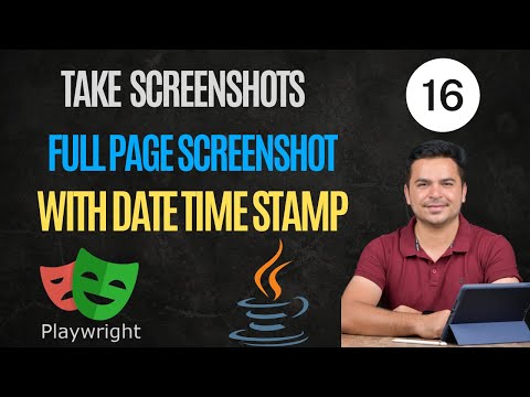 How To Take Screenshot In Playwright | Capture Screenshot of full Page | Playwright Java Tutorial