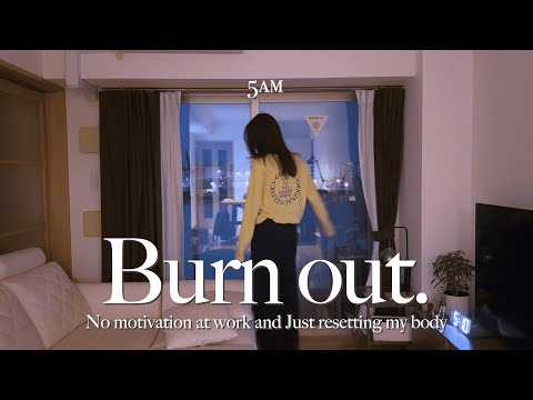 ［5AM］Morning Routine in Tokyo| Resetting My Body After Work Burnout, cozy and quiet