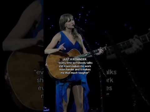 Taylor Swift's message to the haters on the eras tour...