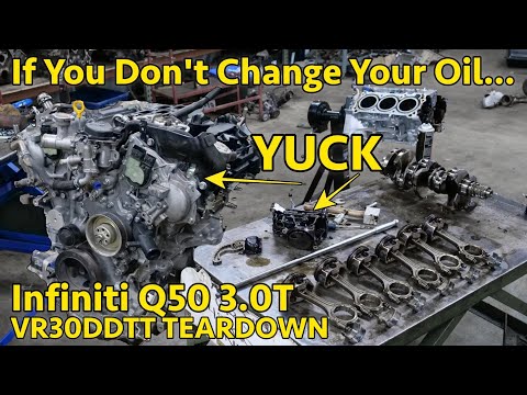 60K Miles on 1 Oil Change!?! Infiniti Q50 VR30DDTT Neglected TO DEATH.