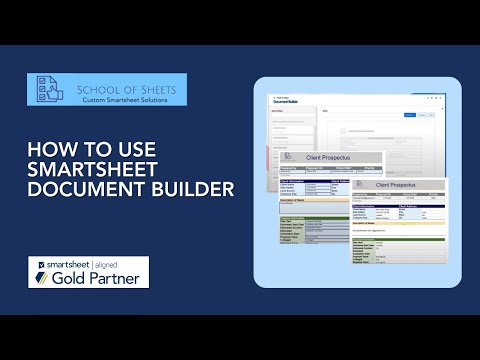 How to Use Smartsheet Document Builder | Smartsheet Tutorial