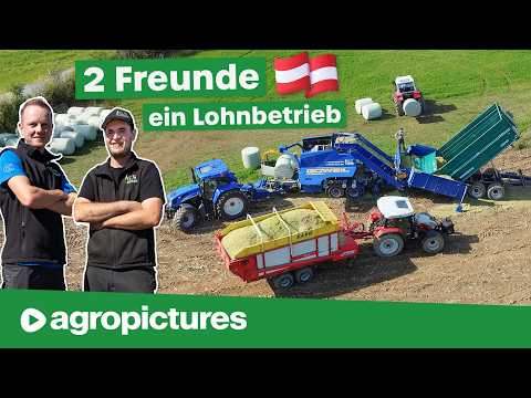 Zwei Freunde, ein Lohnunternehmen | Maisernte mit G&S Agrar | Maisballenpresse Göweil LT Master F60