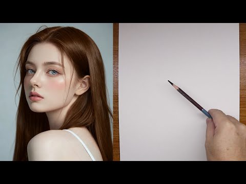 Easily draw portraits from photos for beginners |  Portrait Drawing Tutorial