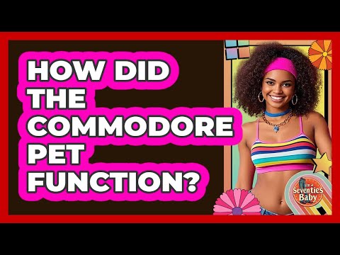 How Did the Commodore PET Function?