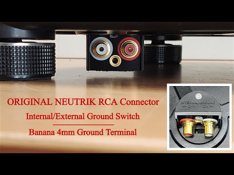 Technics SL-1200/1210 External RCA Kit with Internal/External ground connection switch