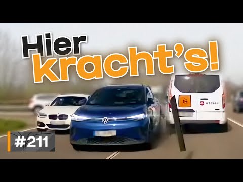 Fahrer nach Unfall sehr aufgebracht, Ungeduld und starke Re(h)flexe! | #GERMAN #DASHCAM | #211