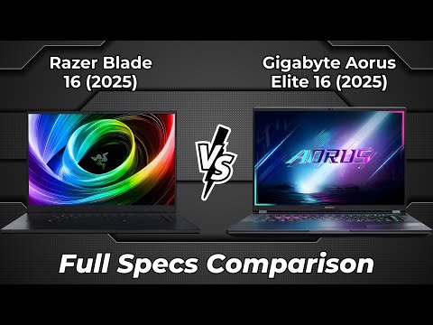 Razer Blade 16 2025 vs Gigabyte Aorus Elite 16 2025 🔥 Full Specs Comparison