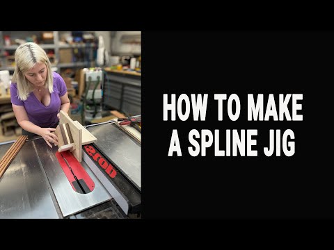 How to make a simple spline jig. Spline jig for tablesaw.